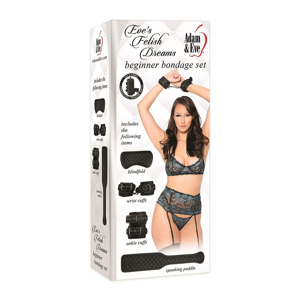 Adam & Eve's Fetish Dreams Beginner Bondage Set - Black