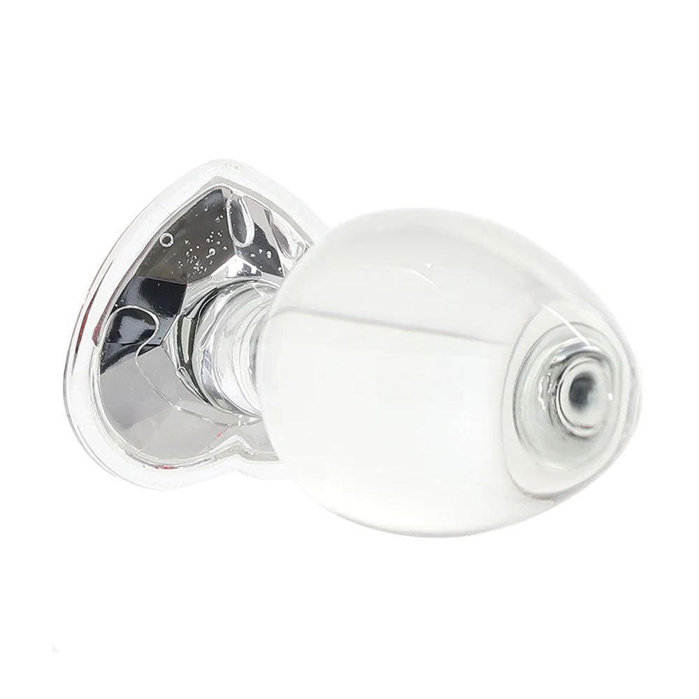 Adam & Eve Red Heart Gem Glass Plug Set