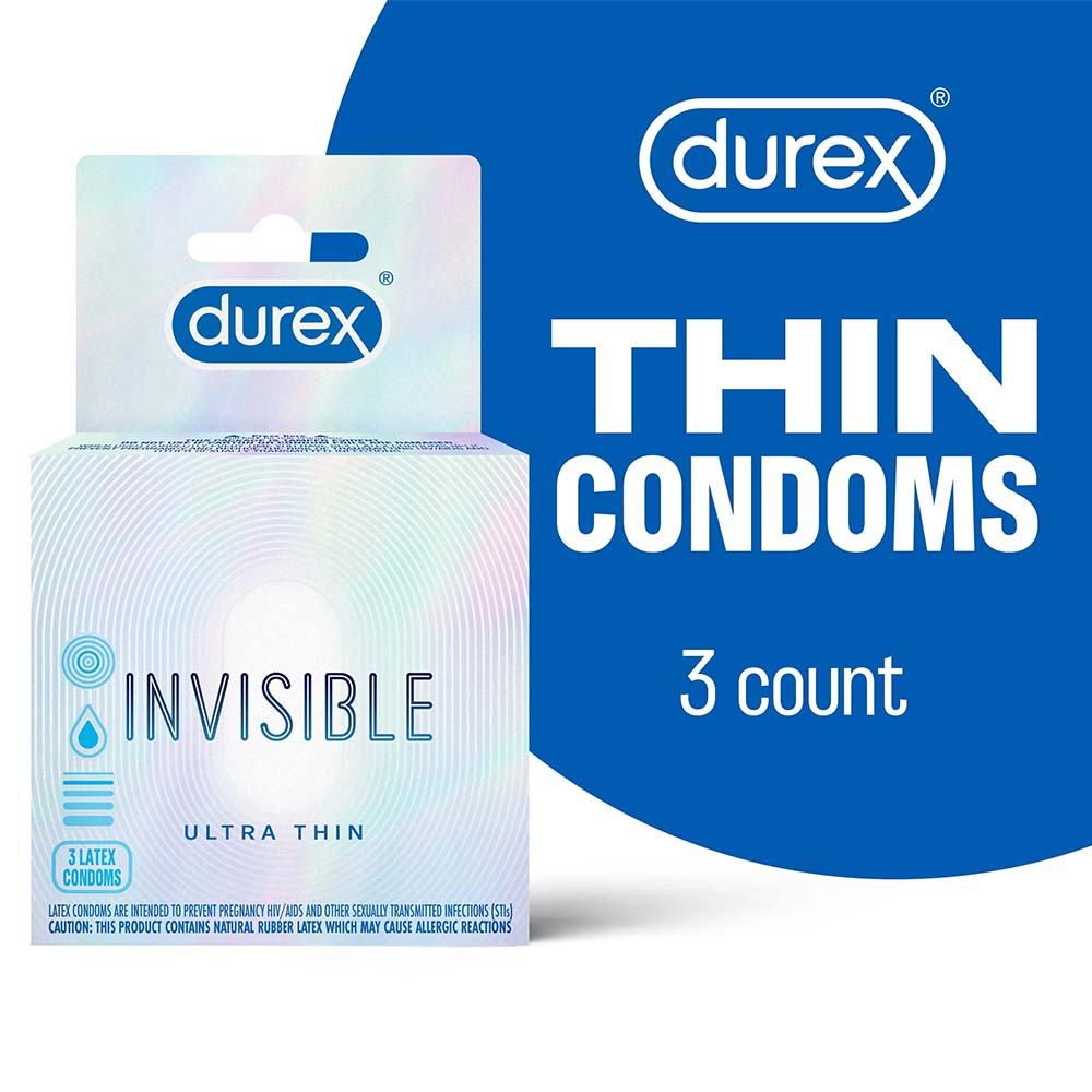 Durex Invisible Ulta Thin Condom - Box of 3