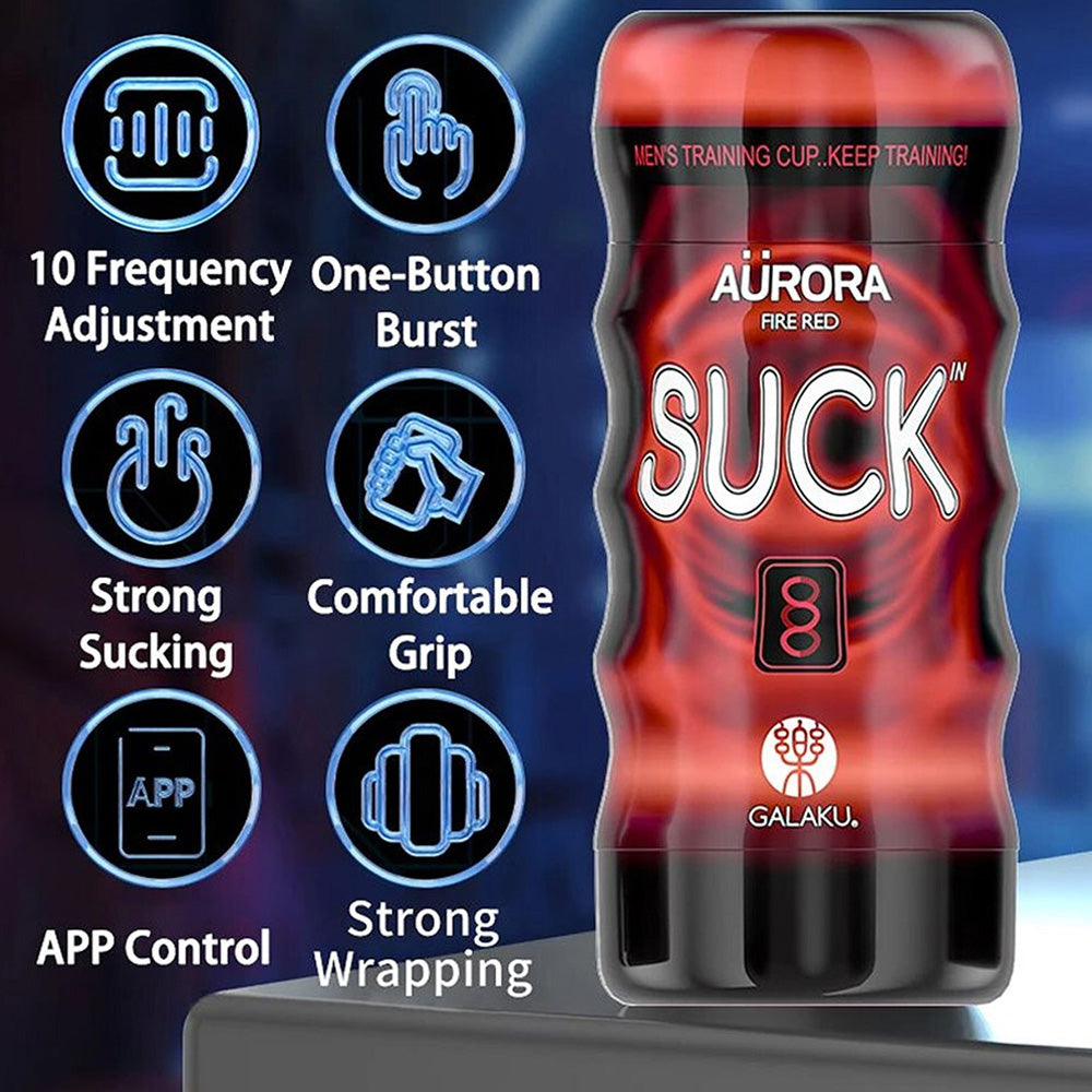 Galaku Aurora App Control Interactive Sucking Male Masturbator Cup