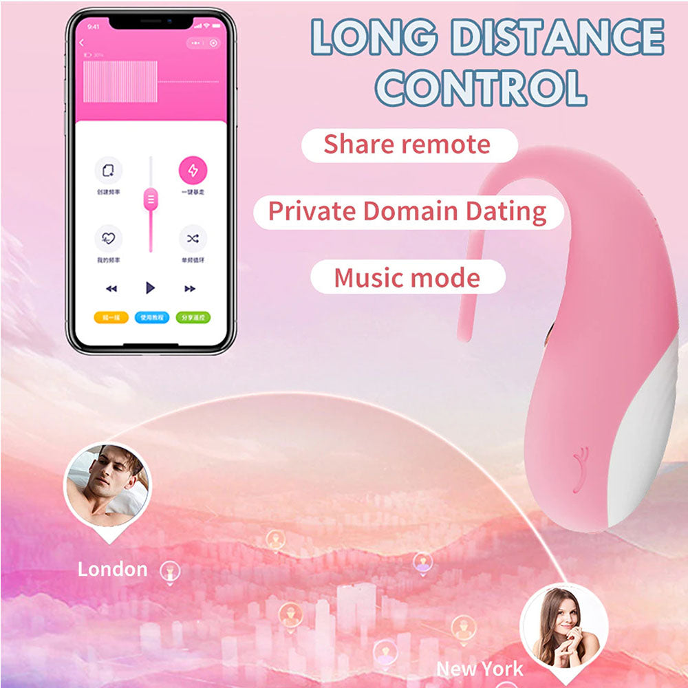 Galaku Wireless Remote Control G-spot Whale Massage Vibrator