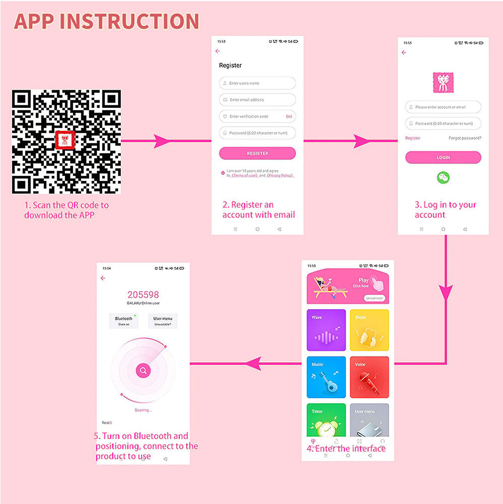 Galaku Wireless Remote Control G-spot Whale Massage Vibrator