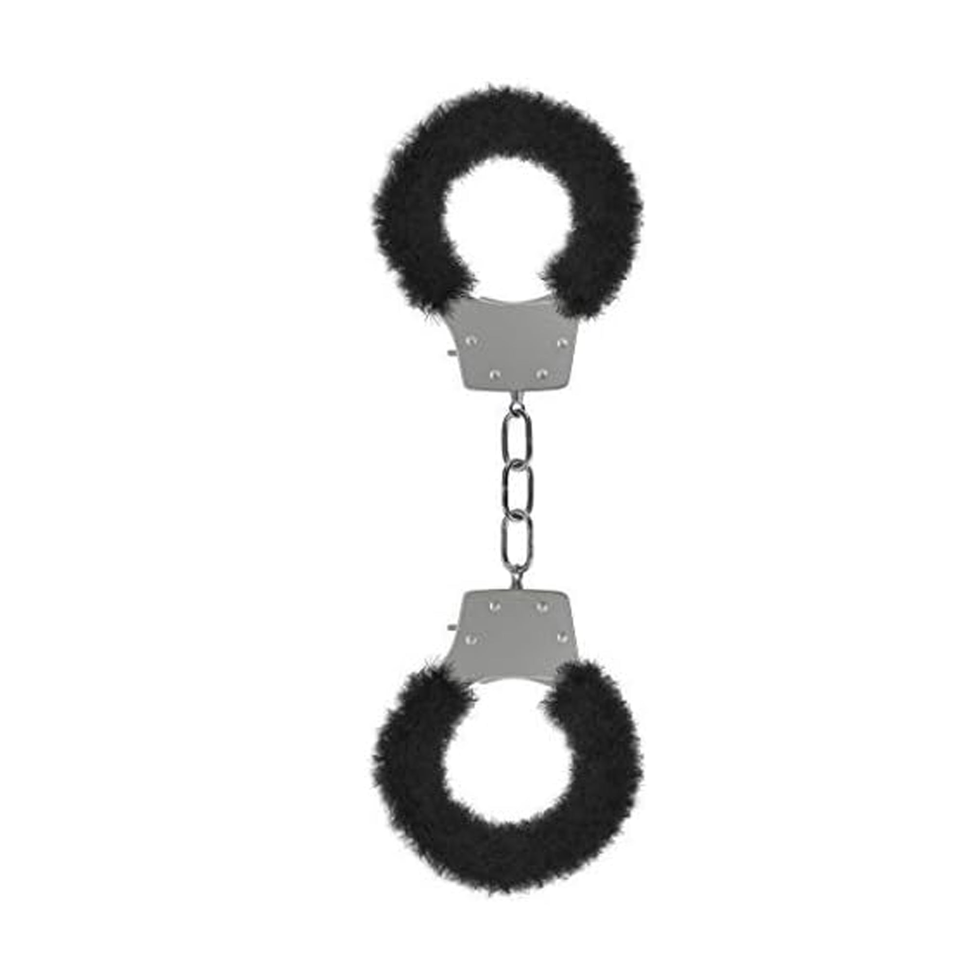 Shots Ouch Furry Pleasure Handcuffs - Black