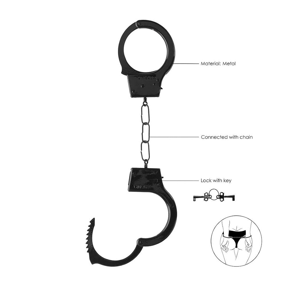 Shots Ouch Beginner Handcuffs - Black