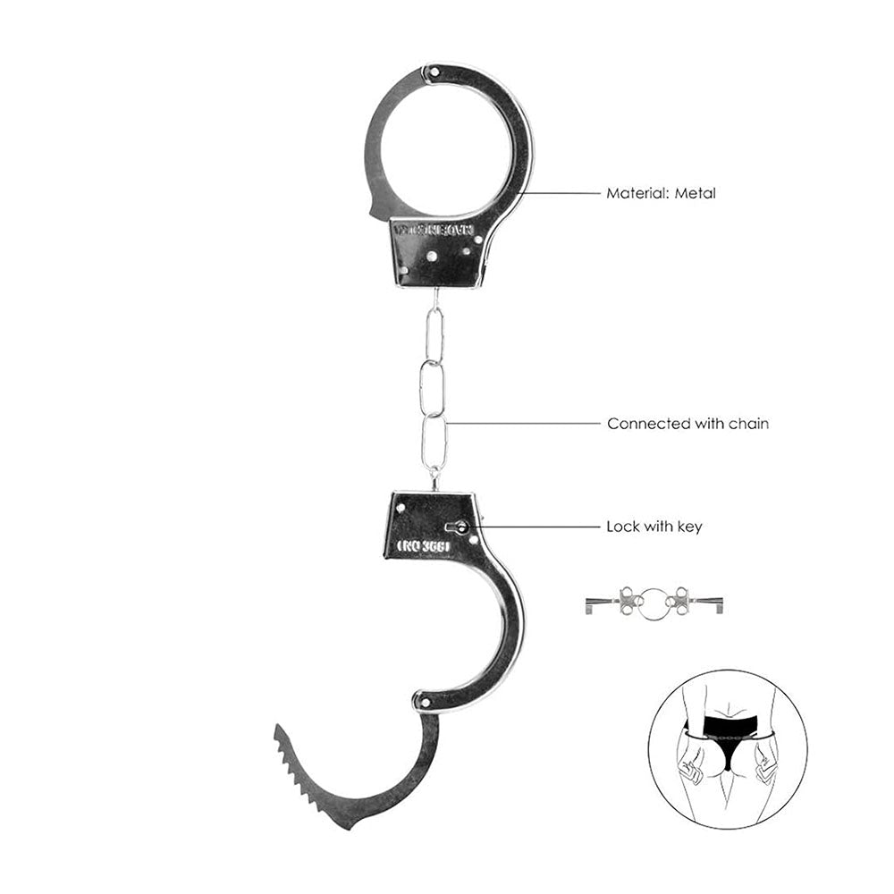 Shots Ouch Beginner Handcuffs - Metal