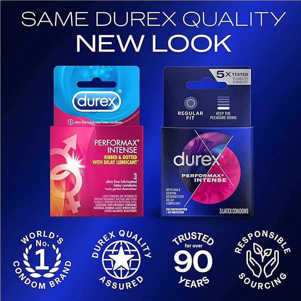 Durex Performance Intense Condom - Box of 3