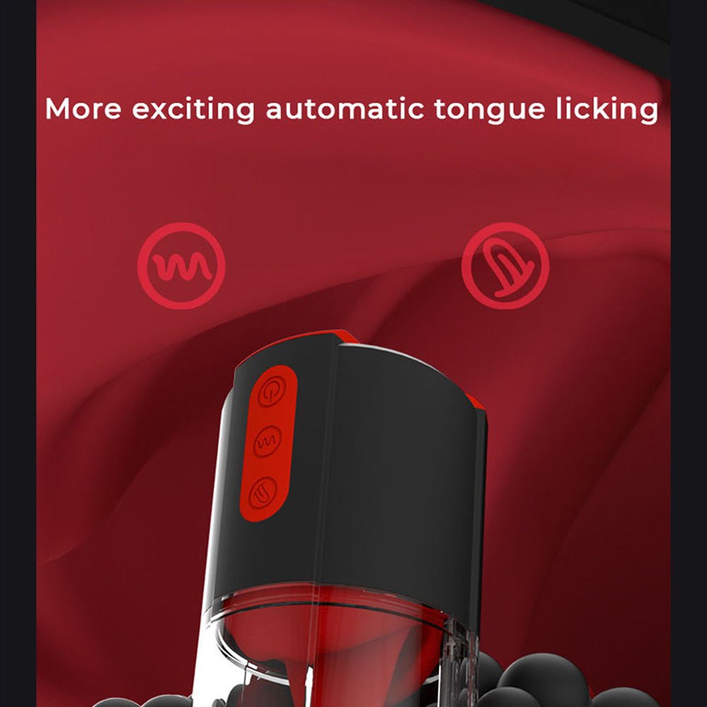 Galaku Tongue Licking Vibration Airplane Cup Separation Design Male Masturbator