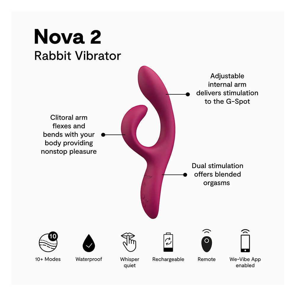 We-Vibe Nova 2 Rabbit Vibrator for Women